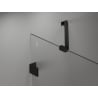 Mexen Lunar-F uși de duș pliante stânga 115 cm, transparent, negru - 836S-115-050-70-00-L