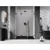 Mexen Lunar-F uși de duș pliante stânga 115 cm, transparent, negru - 836S-115-050-70-00-L