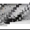 Mexen Lunar-F uși de duș pliabile stânga 145 cm, transparent, negru - 836S-145-050-70-00-L