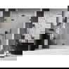 Mexen Lunar-F uși de duș pliabile stânga 145 cm, transparent, negru - 836S-145-050-70-00-L