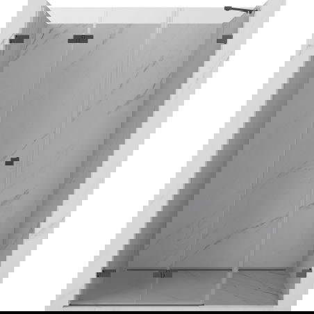 Mexen Lunar-F uși de duș pliabile stânga 115 cm, transparente, metal armat - 836S-115-050-95-00-L