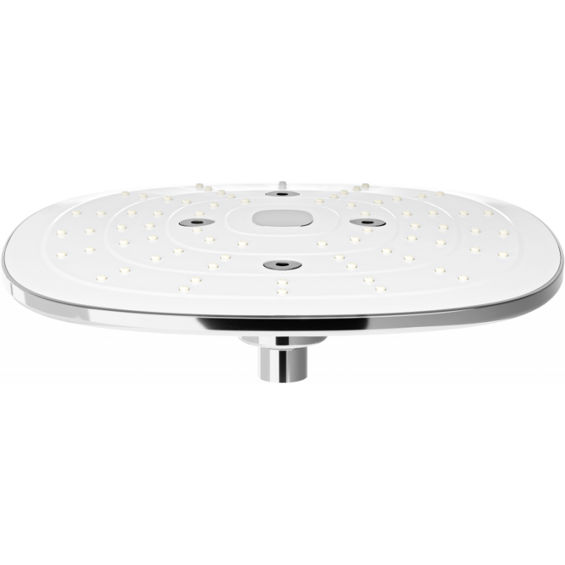 Mexen D-17 esőztető 24x24 cm, króm/fehér - 79717-02