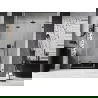 Mexen Lunar-F uși de duș pliante stânga 140 cm, transparent, gun metal - 836S-140-050-95-00-L