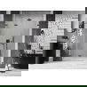 Mexen Lunar-F uși de duș pliante stânga 140 cm, transparent, gun metal - 836S-140-050-95-00-L