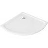 Mexen Flat félkör alakú slim 100 x 100 cm, fehér, króm szifonnal - 41101010