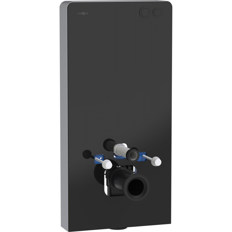 Mexen Tex Air G cadru de suprafață pneumatic pentru WC, sticlă neagră - 61150A-70