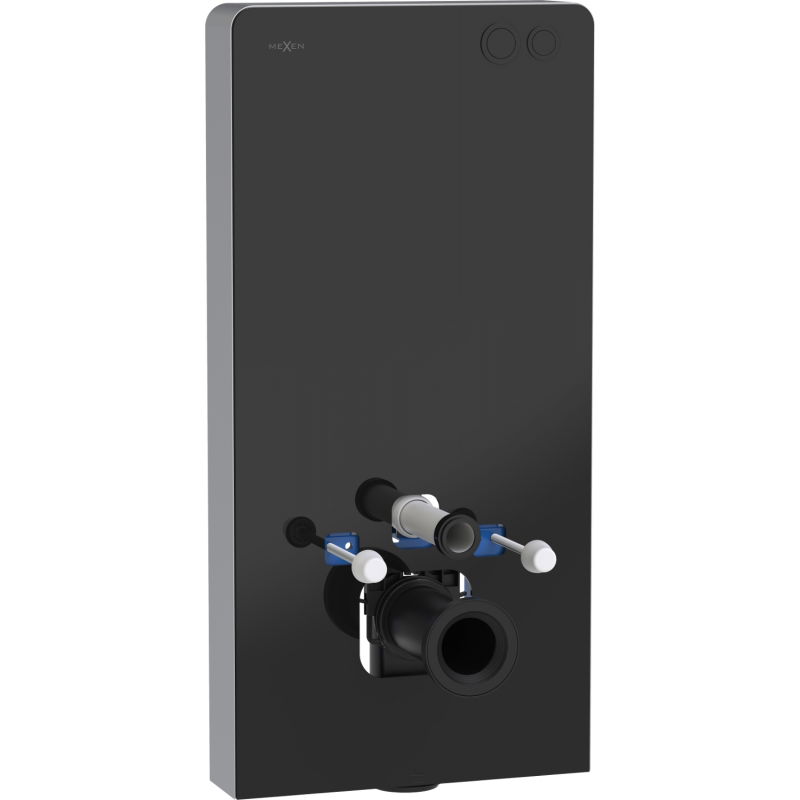 Mexen Tex Air G cadru pneumatic pentru WC, sticlă neagră - 61150A-70