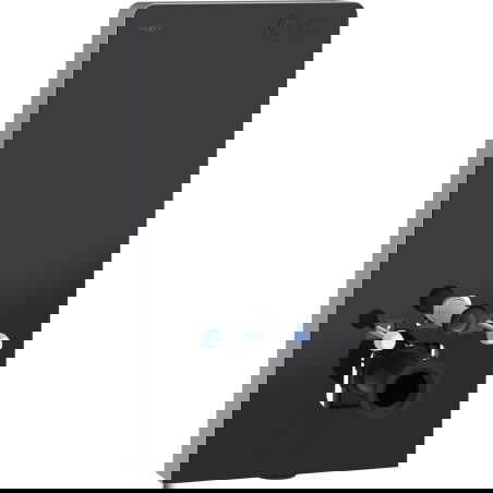 Mexen Tex Air G fali felületi pneumatikus WC-tartó, fekete üveg - 61150A-70