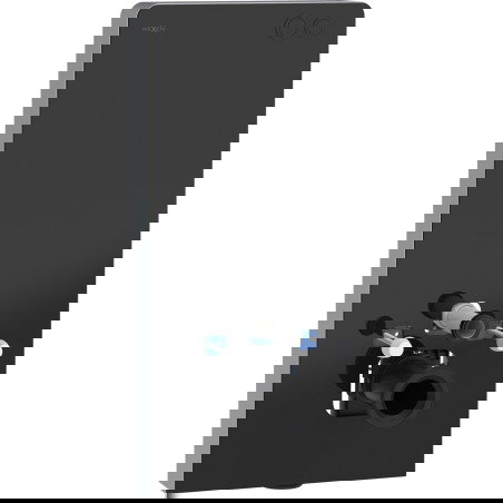 Mexen Tex Air G pneumatikus, falon kívüli WC-keret, fekete üveg - 61150A-70