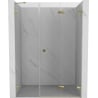 Mexen Lunar-F uși de duș pliabile dreapta 110 cm, transparent, auriu - 836S-110-050-50-00-P