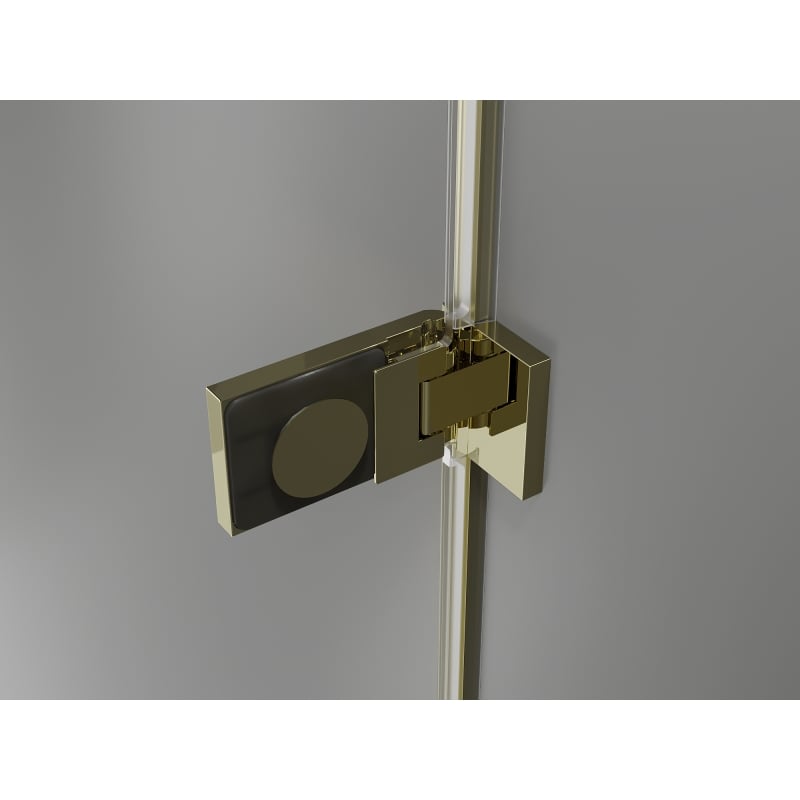 Mexen Lunar-F ușă de duș pliabilă dreaptă 135 cm, transparentă, aurie - 836S-135-050-50-00-P