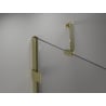 Mexen Lunar-F ușă de duș pliată dreapta 135 cm, transparent, auriu - 836S-135-050-50-00-P