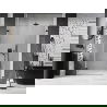 Mexen Lunar-B uși de duș reversibile stânga 135 cm, transparent, negru - 832S-135-050-70-00-L