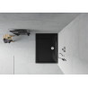 Mexen Flat brodzik dreptunghiular slim 110 x 80 cm, negru, sifon crom - 40708011