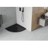 Mexen Flat duş-cabina semisferică slim 100 x 100 cm, negru, sifon negru - 41701010B