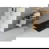 Mexen Flat négyzet alakú slim zuhanytálca  70 x 70 cm, Fekete, szifon Arany - 40707070G