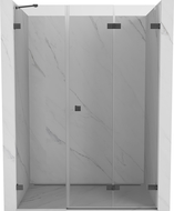 Mexen Lunar-F uși de duș pliabile dreapta 135 cm, transparent, gri armă periat - 836S-135-050-66-00-P