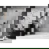 Mexen Lunar-B ușă de duș pivotantă stânga 130 cm, transparentă, gun metal - 832S-130-050-95-00-L