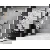 Mexen Lunar-B uși de duș batante stânga 145 cm, transparent, metal armasar - 832S-145-050-95-00-L