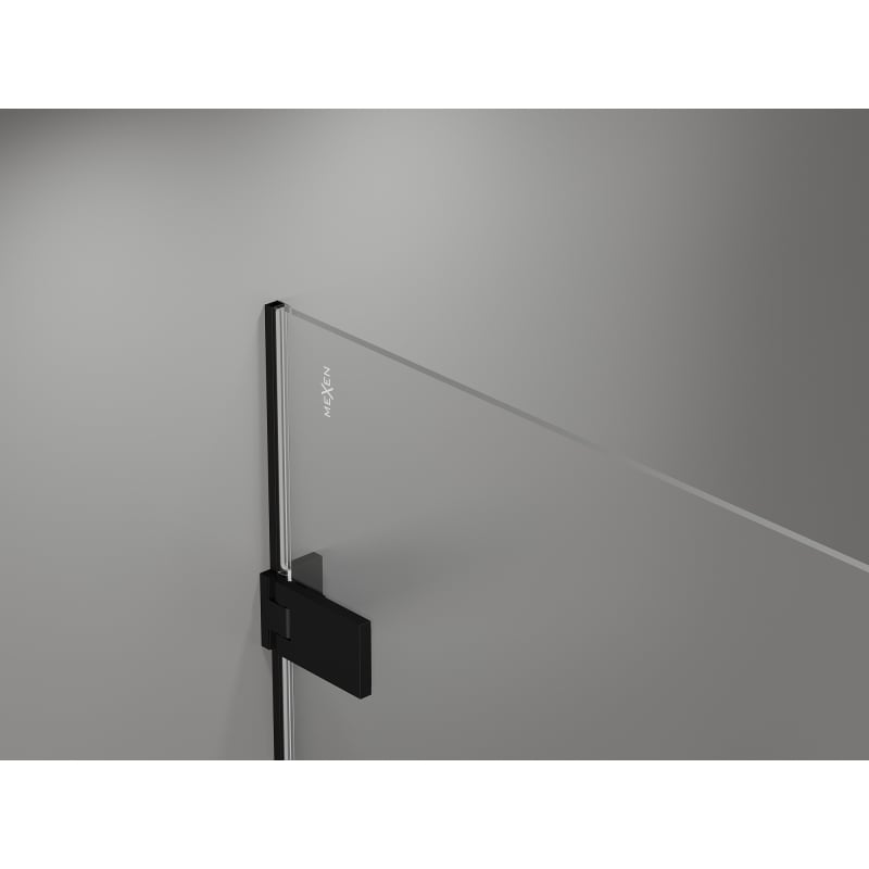 Mexen Lunar-F uși de duș pliabile dreapta 130 cm, transparent, negru - 836S-130-050-70-00-P