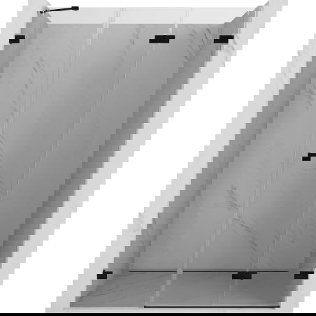 Mexen Lunar-F ușile de duș rabatabile dreapta 140 cm, transparent, negru - 836S-140-050-70-00-P