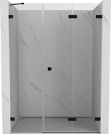 Mexen Lunar-F ușile de duș rabatabile dreapta 140 cm, transparent, negru - 836S-140-050-70-00-P