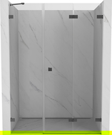 Mexen Lunar-F ușă de duș pliabilă dreapta 115 cm, transparentă, gun metal - 836S-115-050-95-00-P