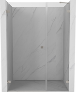 Mexen Lunar-B ușă de duș batantă stânga 120 cm, transparentă, nichel periat - 832S-120-050-97-00-L