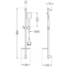 Mexen DQ62 set de duș, Aurie - 785624581-50