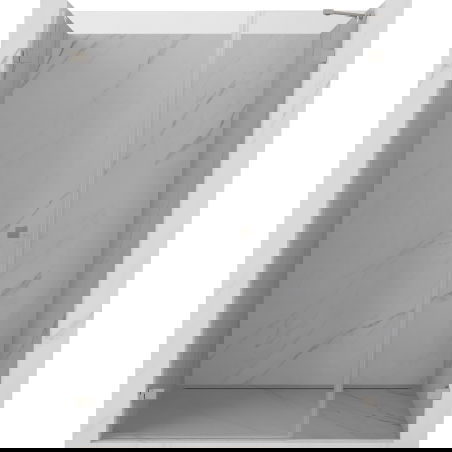 Mexen Lunar-B ușă de duș batantă stânga 135 cm, transparentă, nichel periat - 832S-135-050-97-00-L