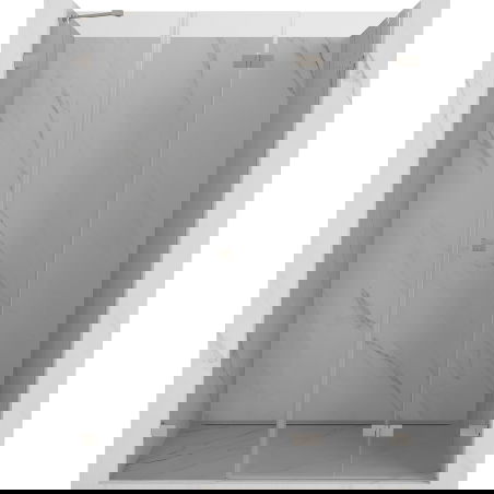 Mexen Lunar-F uși de duș pliabile dreapta 135 cm, transparent, nichel periat - 836S-135-050-97-00-P