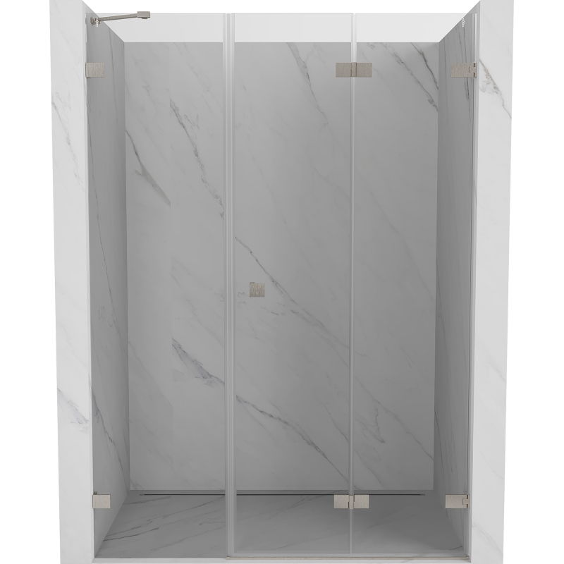 Mexen Lunar-F uși de duș pliante dreapta 145 cm, transparent, nichel periat - 836S-145-050-97-00-P