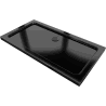 Mexen Flat cadă dreptunghiulară slim 120 x 70 cm, negru, sifon negru - 40707012B