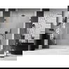 Mexen Lunar-B L uși de duș rabatabile stânga 115 cm, transparente, negre - 832SL-115-050-70-00-L