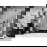 Mexen Lunar-B L ușă de duș cu deschidere prin balama stânga 120 cm, transparent, negru - 832SL-120-050-70-00-L