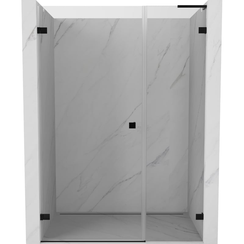 Mexen Lunar-B L uși de duș pivotante stânga 140 cm, transparent, negru - 832SL-140-050-70-00-L