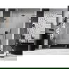 Mexen Lunar-B L uși de duș pivotante stânga 140 cm, transparent, metal armat - 832SL-140-050-95-00-L