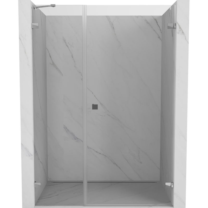 Mexen Lunar-B uși de duș pivotante dreapta 140 cm, transparent, crom - 832S-140-050-01-00-P