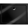 Mexen Flat cadă de duș dreptunghiulară slim 130 x 90 cm, negru, sifon crom - 40709013