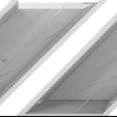 Mexen Lunar-B L ușă de duș batantă stânga 115 cm, transparentă, nichel periat - 832SL-115-050-97-00-L