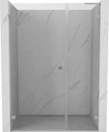 Mexen Lunar-B L uși de duș batante stânga 135 cm, transparente, nichel periat - 832SL-135-050-97-00-L