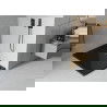 Mexen Flat cadă pentru duș dreptunghiulară slim 140 x 100 cm, Neagră, sifon Neagră - 40701014B