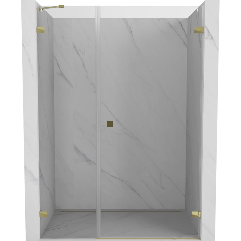 Mexen Lunar-B ușă de duș cu deschidere dreapta 140 cm, transparent, auriu - 832S-140-050-50-00-P
