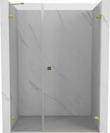 Mexen Lunar-B ușă de duș cu deschidere dreapta 140 cm, transparent, auriu - 832S-140-050-50-00-P