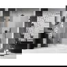 Mexen Lunar-F L uși de duș pliante stânga 135 cm, transparent, gri armă periat - 836SL-135-050-66-00-L