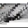 Mexen Lunar-F L uși de duș pliante stânga 135 cm, transparent, gri armă periat - 836SL-135-050-66-00-L