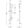 Mexen DQ67 set de duș, Crom - 785674581-00