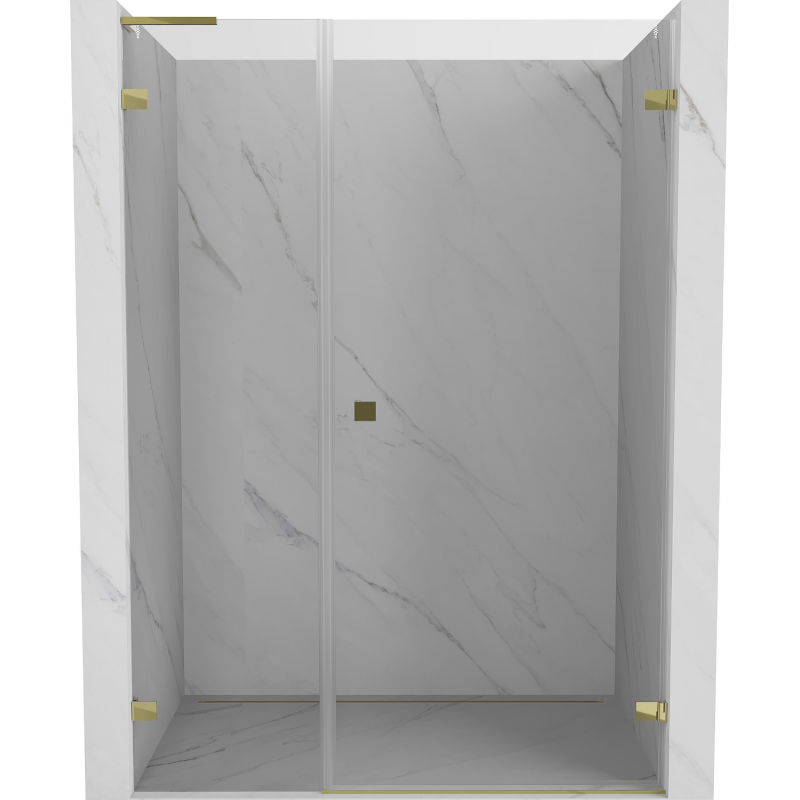 Mexen Lunar-B L ușă de duș cu deschidere spre dreapta 135 cm, transparentă, aurie - 832SL-135-050-50-00-P