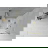 Mexen Rio cabină de duș semi-circulară 80 x 80 cm, mat, aurie + cădiță Flat, albă - 863-080-080-50-30-4110G