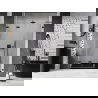 Mexen Lunar-F L uși de duș pliabile stânga 115 cm, transparent, negre - 836SL-115-050-70-00-L